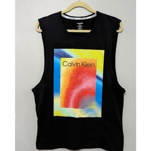 Calvin Klein Men's Sleeveless Multicolor Knit Tank Top Size M
